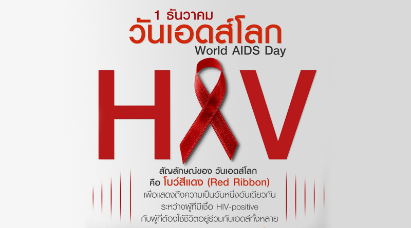 Thumbnail for the post titled: กิจกรรมวันเอดส์โลก (World AIDS Day) วันที่ 1 ธันวาคม ของทุกปี